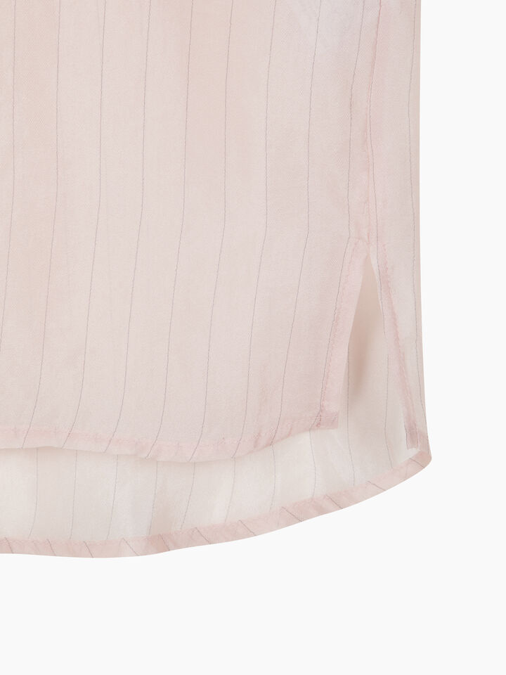 Pink semi sheer shirt - sisley k shirts - Blush | Sisley K image number 4